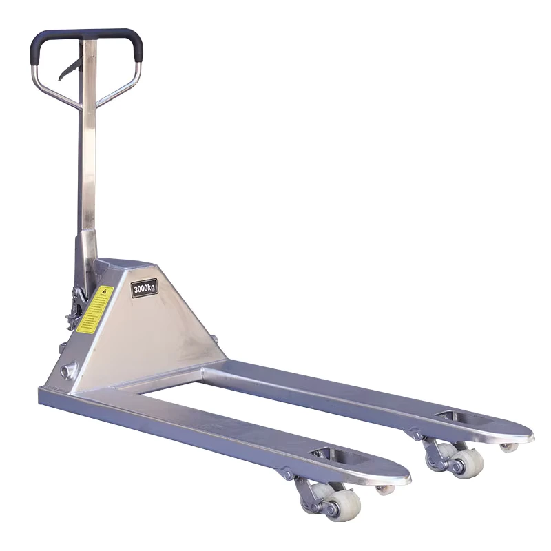 3000KG Stainless Steel Manual Forklift Pallet Truck Stacker for Printing Shops and Farms Used Forklift