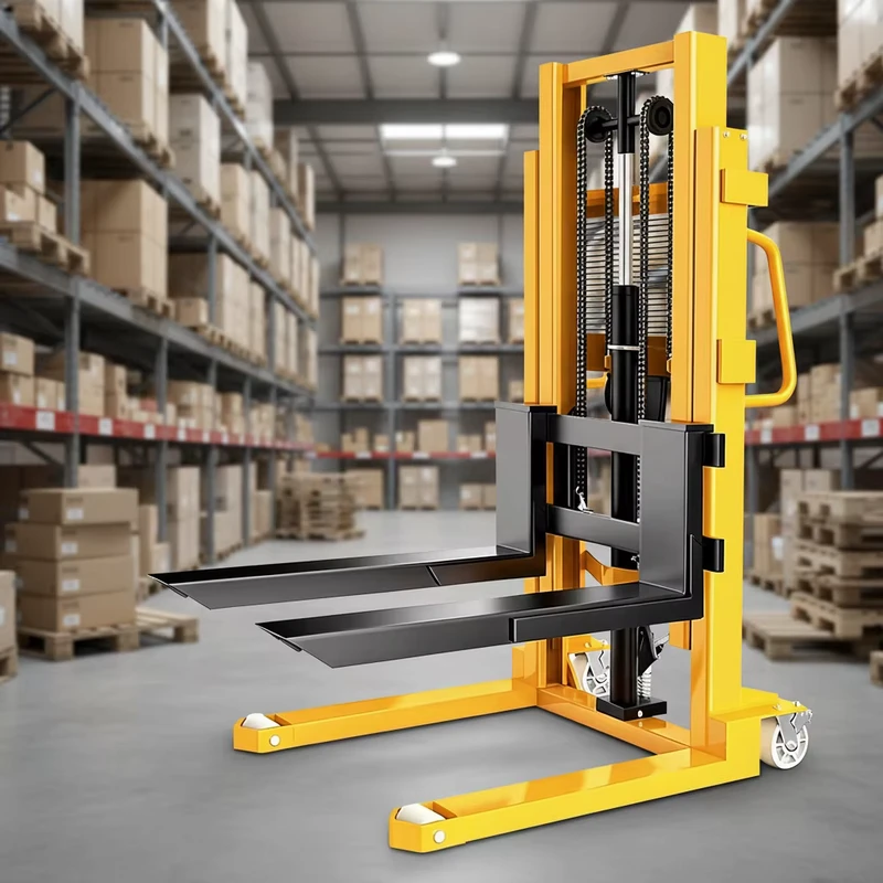 3000kg 3ton Heavy Duty Hydraulic Hand Forklift Trolley Truck 1.6 Meter 2m 3m Manual Forklift Stacker