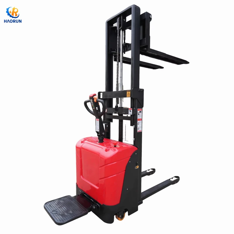3000mm Portable Manual Stacker Forklift Electric Pallet Truck Container Stacking Machine