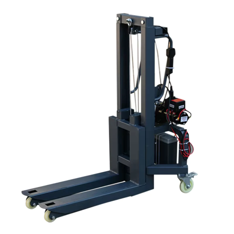 300KG Capacity Electric Pallet Truck Gray Heavy Duty Forklift for Industrial Use