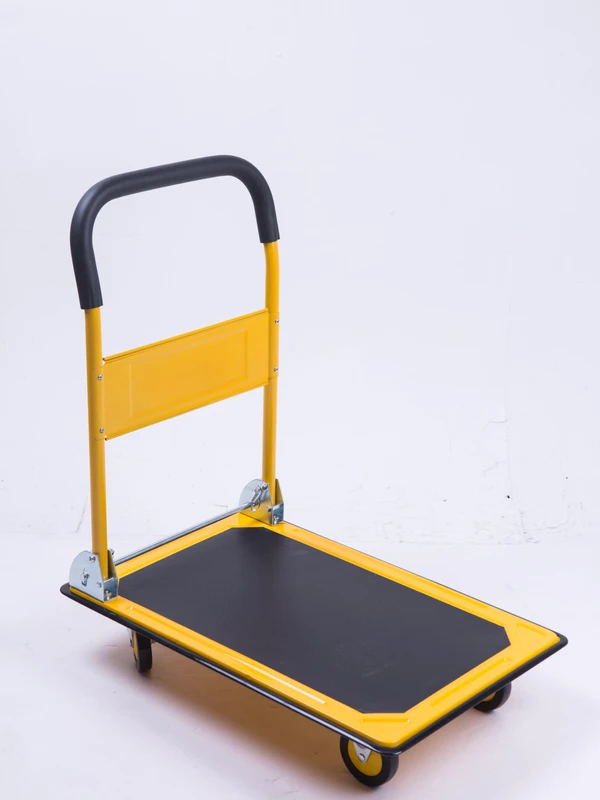 300KGS Large Load bearing Big Wheels Capacity Customized Steel Platform Handtruck for Warehouse Trolley Durable and Foldable