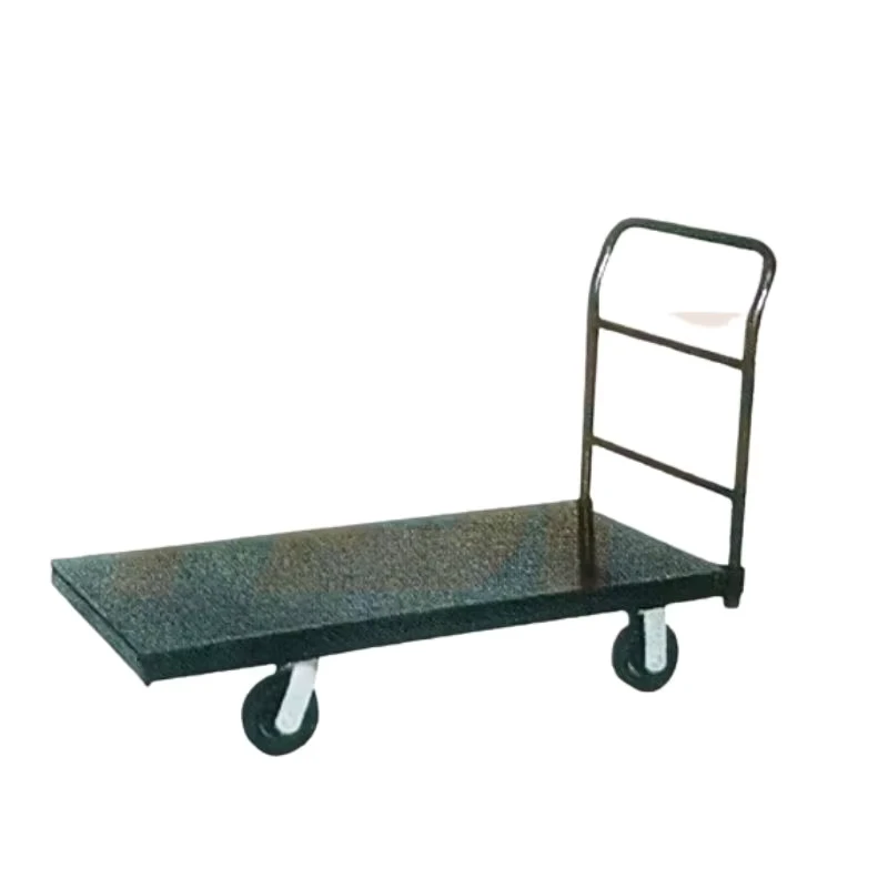300kg Foldable Flatbed Steel Platform Trolley Hand Truck for Loading and Storage
