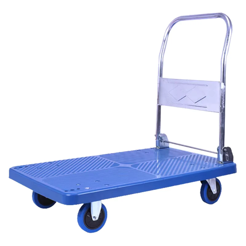300kgs Folding Design Plastic Bottom Bollerwagen Platform Hand Truck Transport Trolley