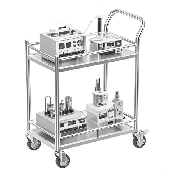 304 316 Stainless Steel Trolley for Hospitals Laboratories and Dental Clinics