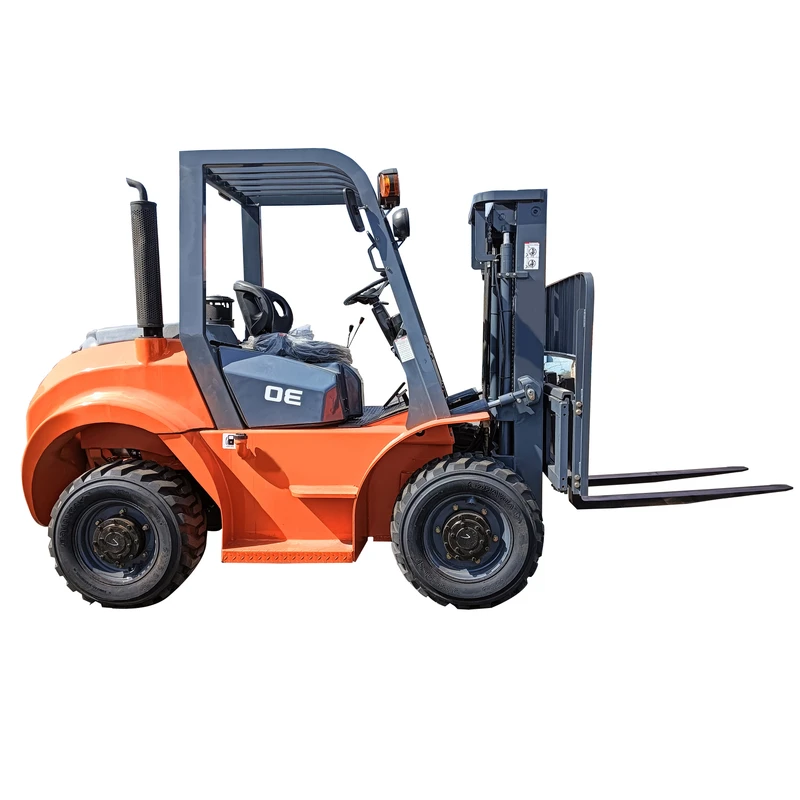4*4 All Terrain Diesel Engine Forklift Manual Power Type Seat for Warehouse Construction 3 Ton Forklift