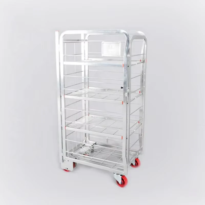 4 High Front Load Dairy Roll Cage Dairy Tainer Trolley Milk Truck Milk Trolley Dairy Roll Cage