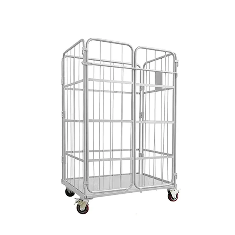 4 Sided Cargo Storage Goods Transport Trolley With 4 Casters for Convenient Transportation