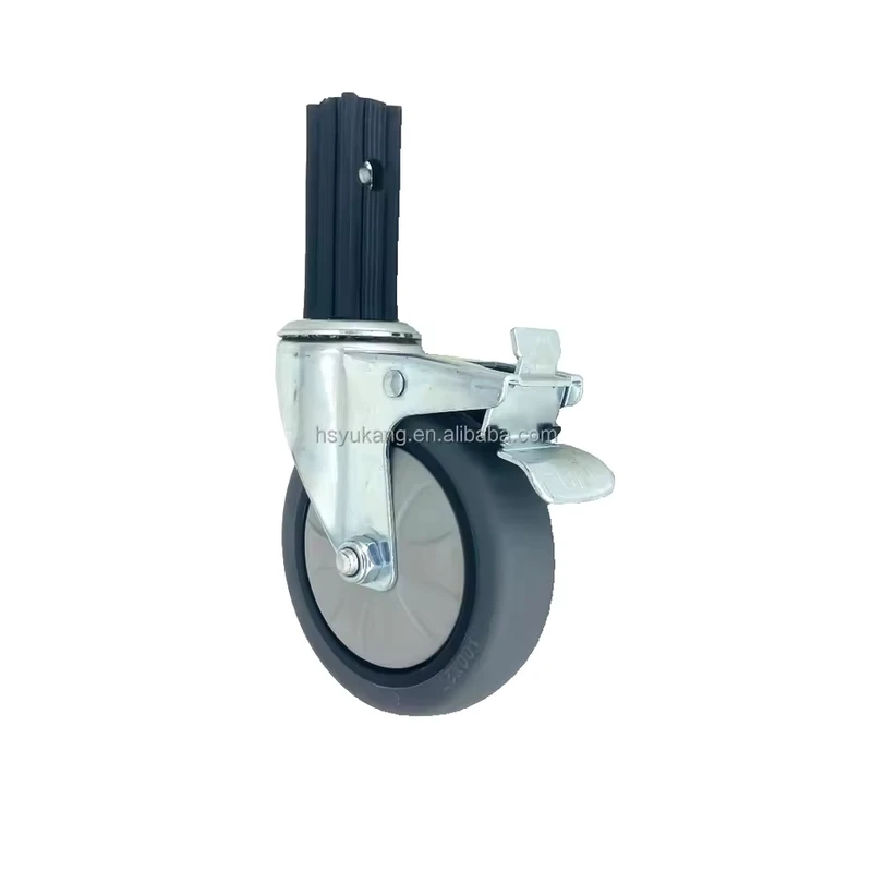 4″ Swivel Stem Casters for Utility Carts & Hand Push Food Carts Equivalent Caster Wheels