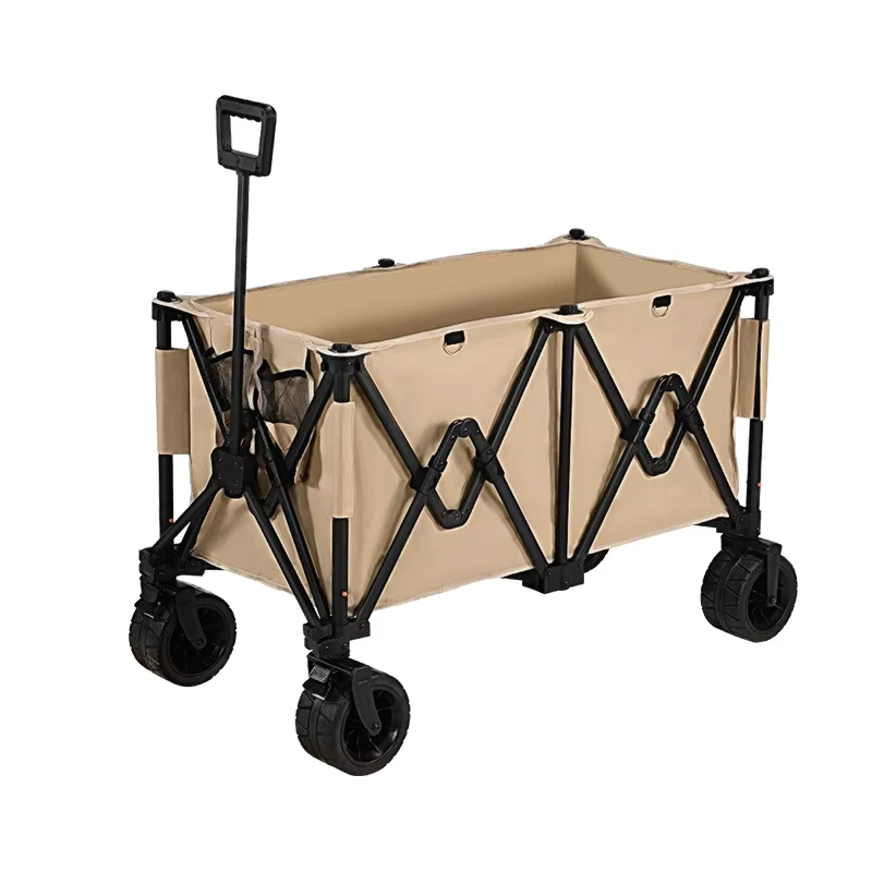 4 Wheel Camping Cart Compact Camping Vehicle with Outdoor Foldable Off road Trailer