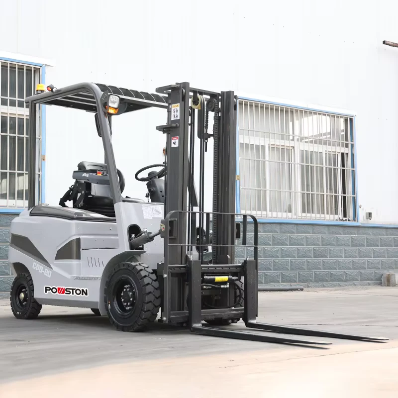 4 Wheel Electric Forklift 1.5 Ton Mini Forklift Truck Small Space Warehouse Handling Equipment Battery Powered CE