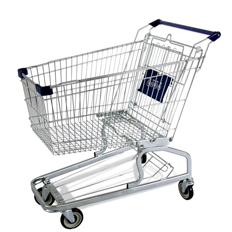 4 Wheel Folding Shopping Trolley with 360° Rotating Wheels Smooth Supermarket and Market Movement for Shopping and Carts