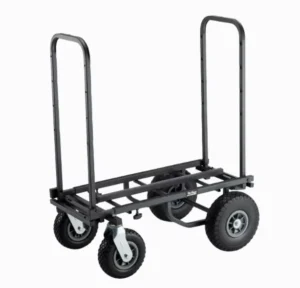 4 Wheel Hand Sack Trolley Folding Utility Rolling Stand Stage Moving House Factory Metal Tool Hand Truck Cart