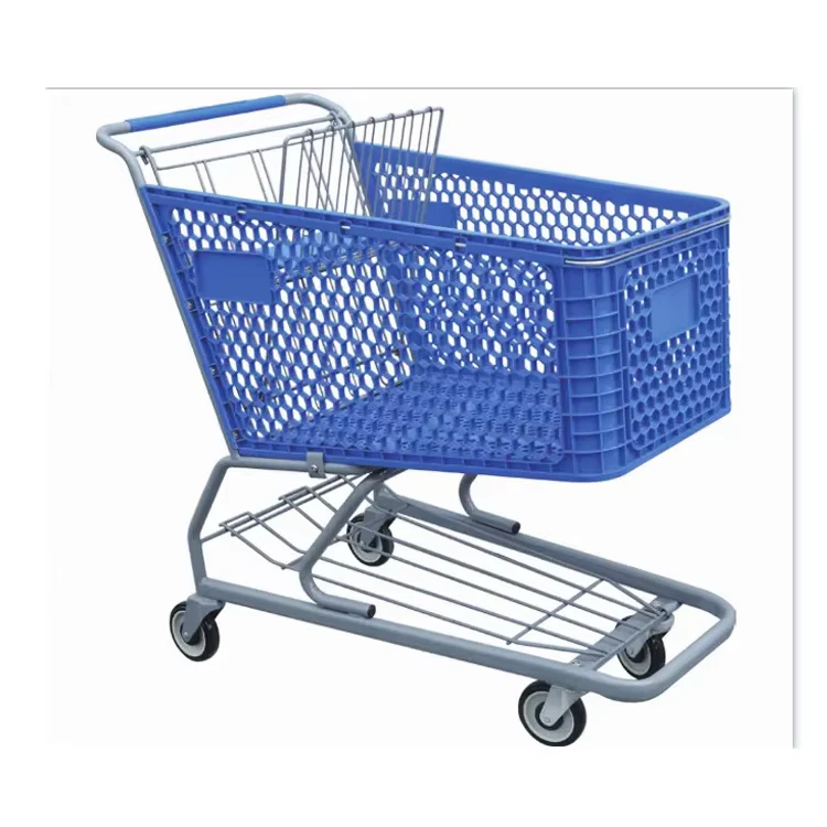 4 Wheel Plastic Shopping Cart with Mesh Structure Waterproof & Eco Friendly for 6 12 Years Big Wheels