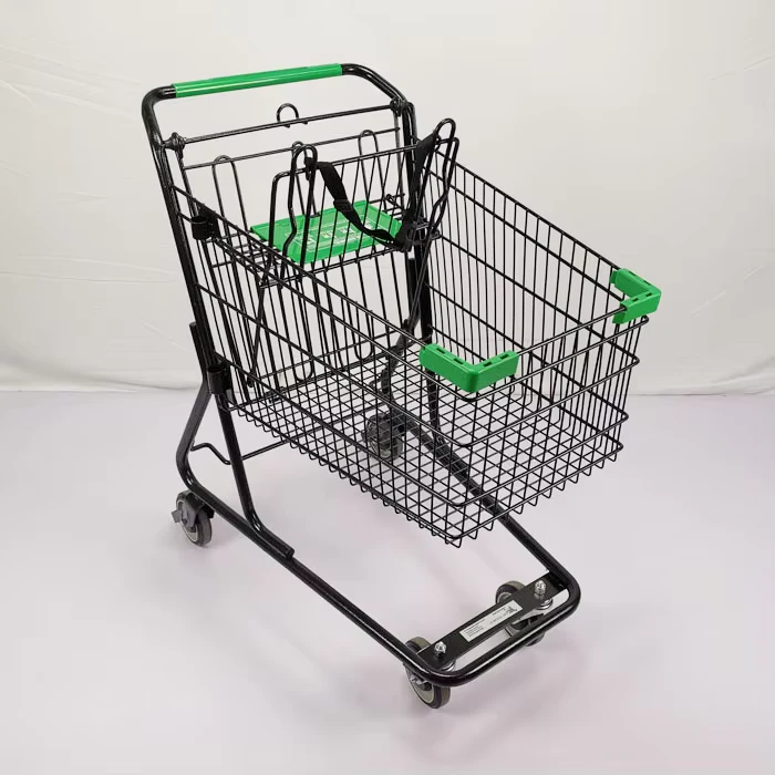 4 Wheels Grocery Shopping Trolley 60 240L European Style Shopping Carts with Child Seat