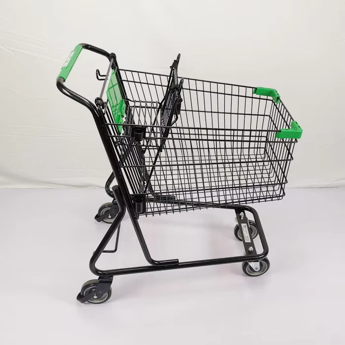 4 Wheels Grocery Shopping Trolley 60 240L European Style Shopping Carts with Child Seat