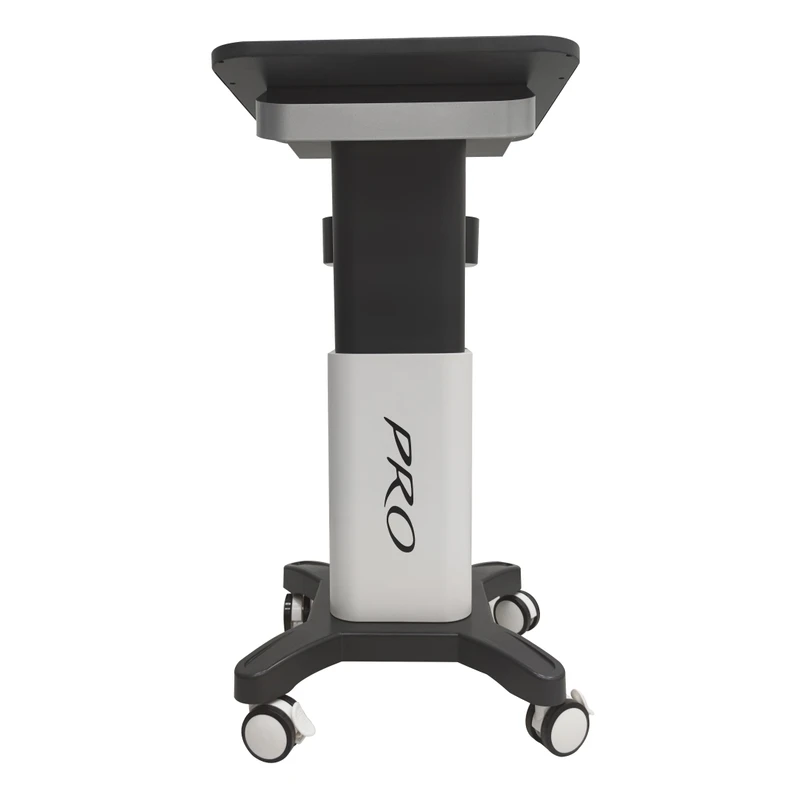 4 Wheels Upright Rolling Trolley White for Beauty Salon