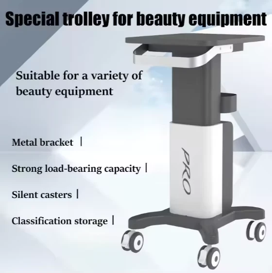4 wheel Beauty Rolling Trolley Pull Rod Frame Beauty Equipment Salon Beauty Trolley