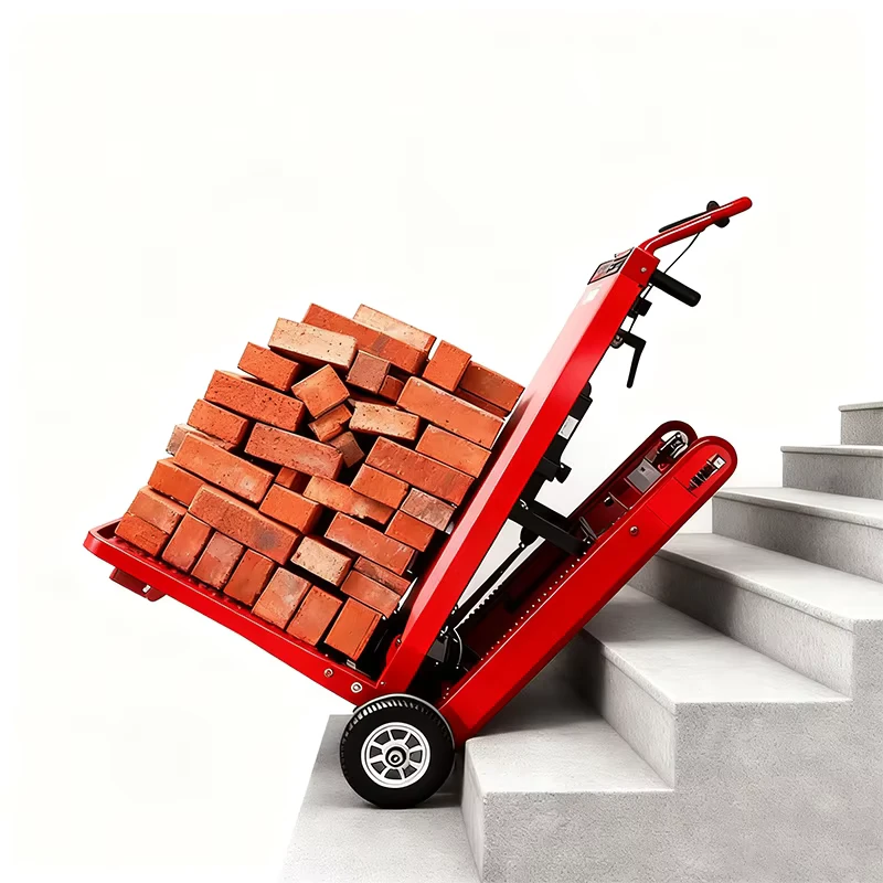 400KG Electric Stair Climbing Machine Capacity Foldable Steel Platform Crawler Type Lift Trolley Handing Transport