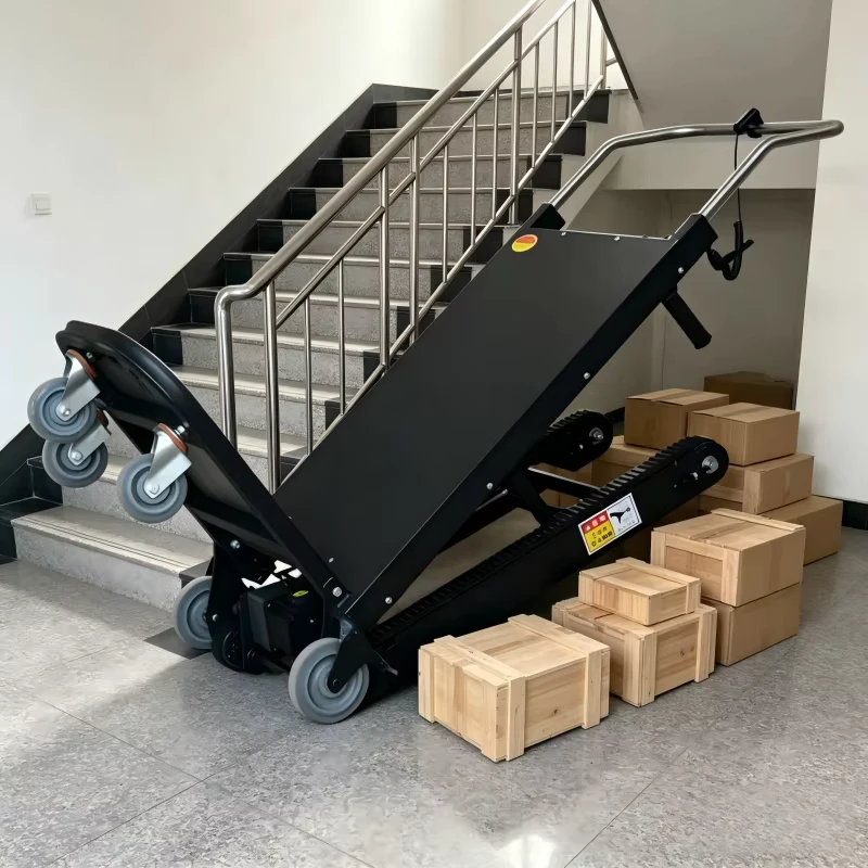 400KG Load Stair Climbing Tracked Transporter Stairs Lifter Electric Transport Trolley