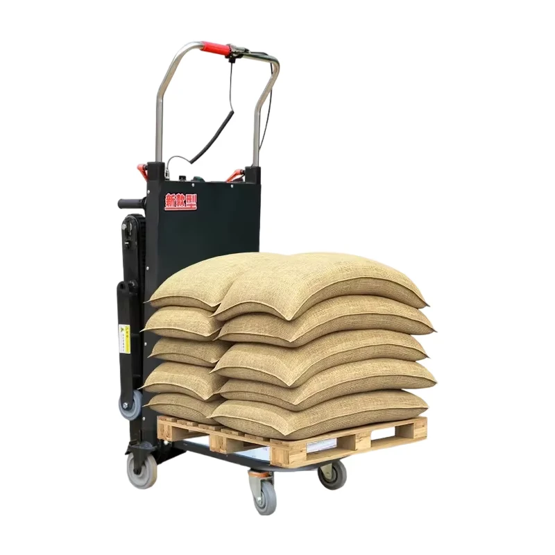400kg Electric Climbing Handcart Mini Electric Stair Trolley With Lithium Battery