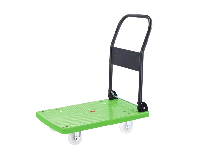 400kg Heavy Duty PP Wheel Plastic Folding Platform Hand Truck Trolley Cart