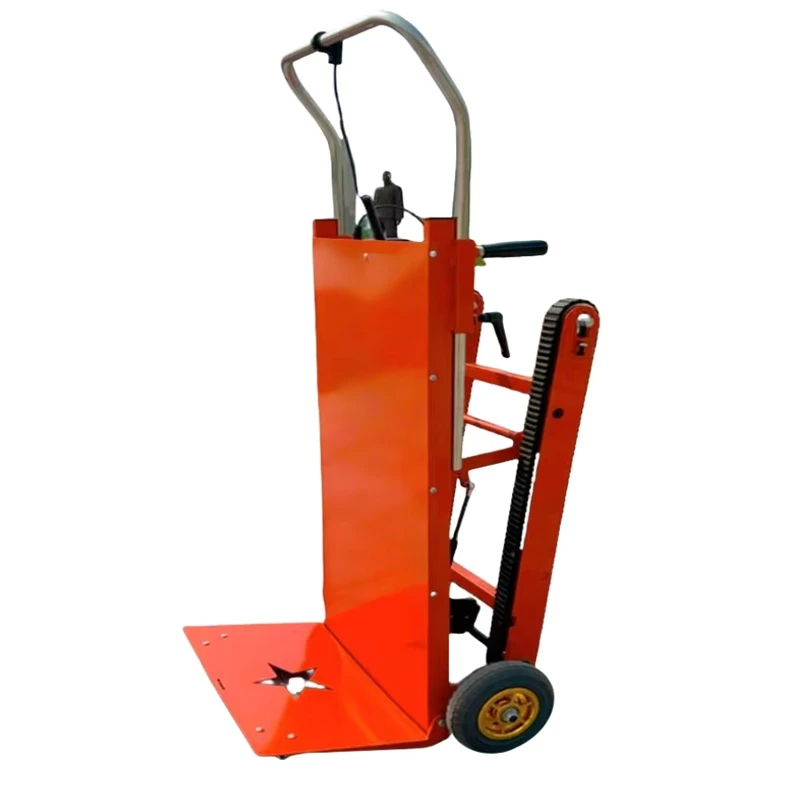 400kg OEM Customizable Four Wheel Electric Climbing Machine Steel Platform Crawler Lift Truck Hand Cart Trolley Tools