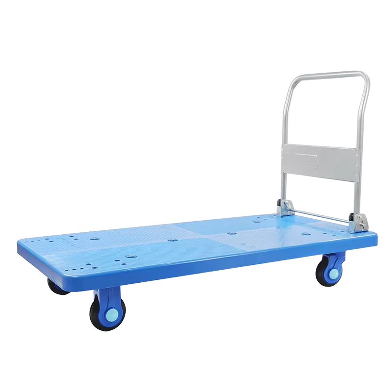 400kgs Heavy Duty Foldable Push Cart Dolly PLA400 DX Upgraded Collapsible Hand Truck Folding Platform Flat Bed Wagon