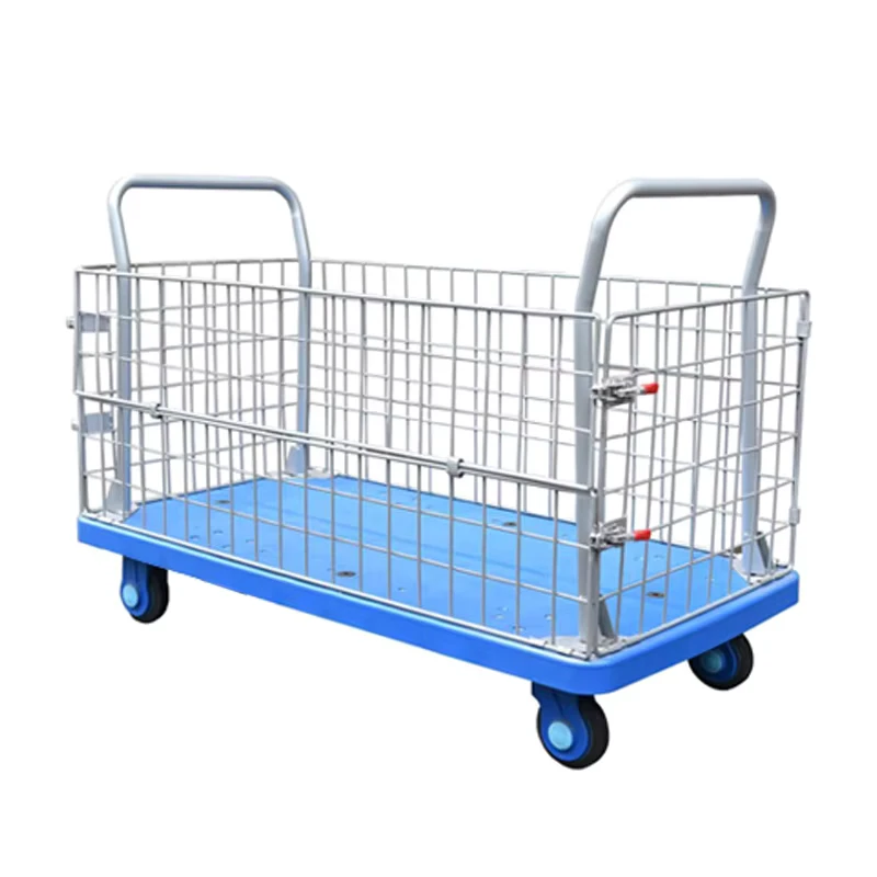 400kgs Loading Heavy Duty Cage Wire Mesh Hand Trolley PLA400-AM1
