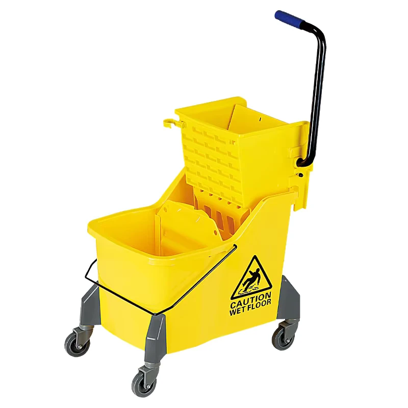42L Large Capacity Side Press Wringer Bucket Made of Rigid Engineering Plastic for Long Service Life