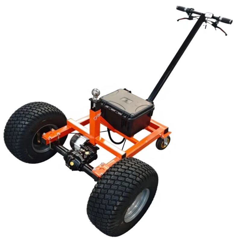 48V Four-Wheel Steel Platform Electric Trailer Tow Dolly 1.5T 2T 3T for Easy Pulling