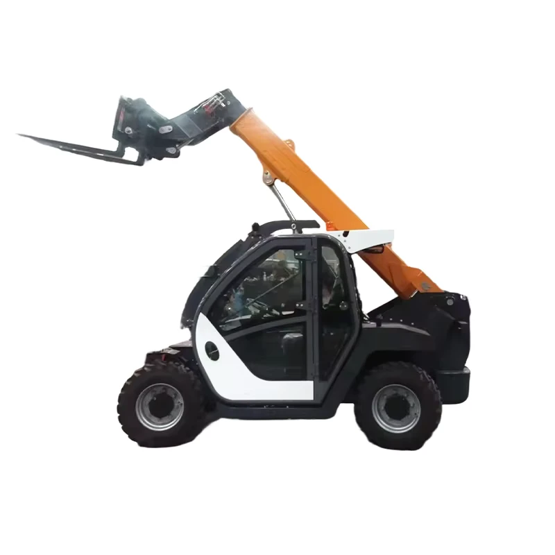 4WD Telehandler 2500kg 6m Lift Height Heavy Duty Rotating Forklift with Cabin Construction Machinery