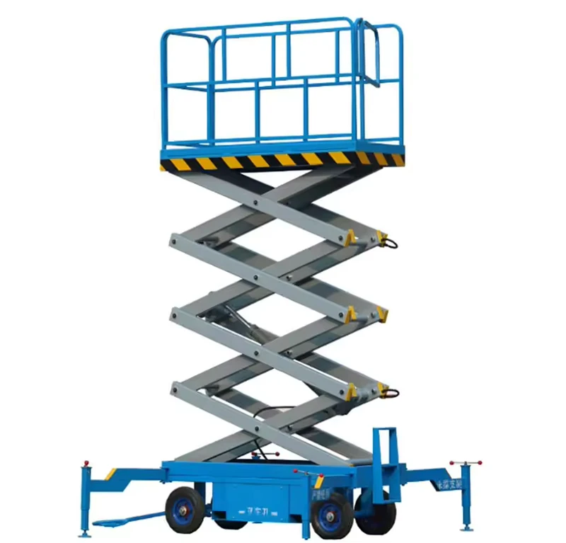 4m 500kg Mobile Scissor Lift Hydraulic Lift Elevator Used for Aerial Work