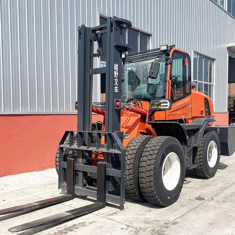 4×4 Drive Lift Trucks 1.5 Ton 2 Ton 3 Ton 3.5 Ton 4 Ton 5 Ton 6 Ton All terrain Forklifts for Forest Farm and Field Operations