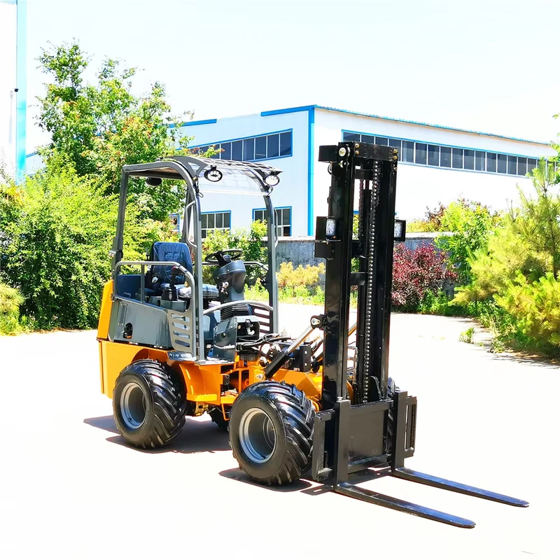 4×4 Tractor Forklift for Beekeeping FL1000 1ton Forkflit 4WD Terrain Fork Truck