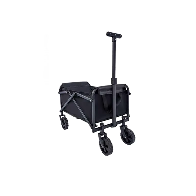 5 Inch T Handle Outdoor Storage Cart Camping Wagon Travel 45L 32kg Four Wheel OEM Trolley