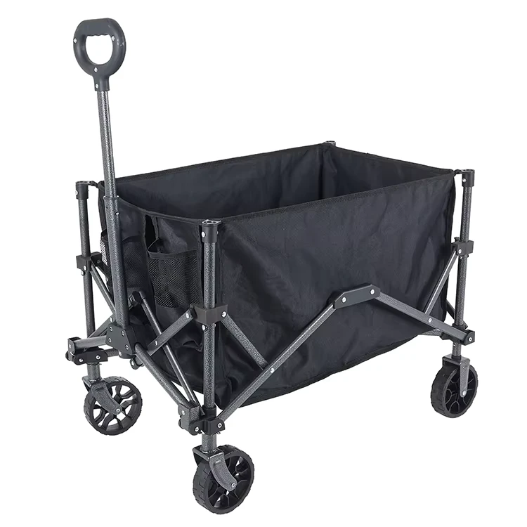 5 Inch Wheel Portable Adjustable Collapsible Folding Outdoor Garden Trolley Beach Picnic Foldable Camping Wagon Cart