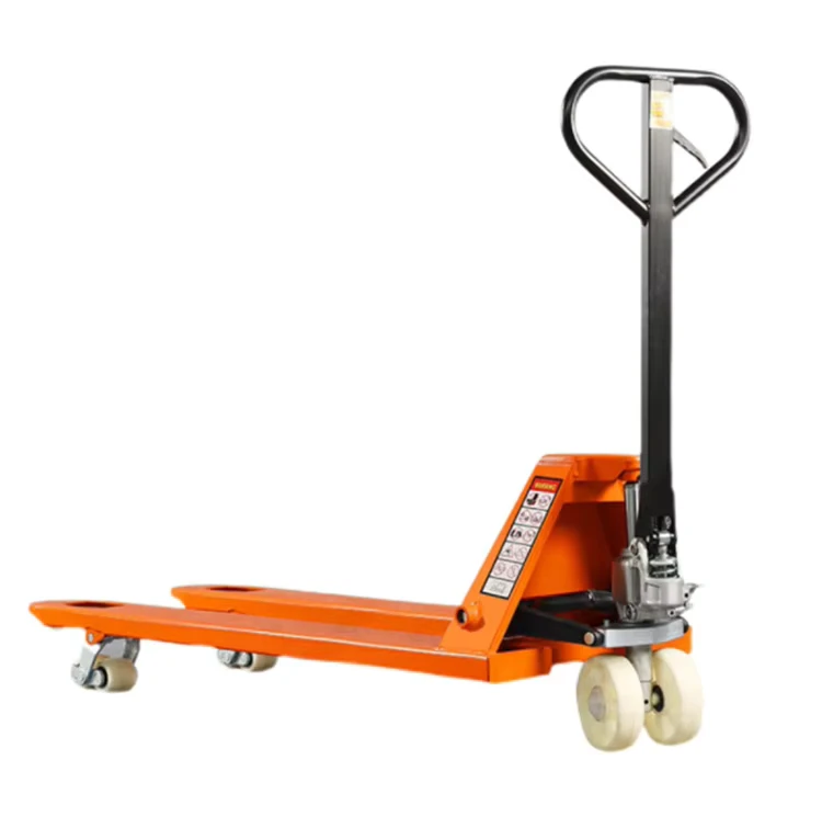5 Ton Hydraulic Manual Pallet Truck Orange Hand Pallet Jack for Warehouse Logistics Heavy Duty