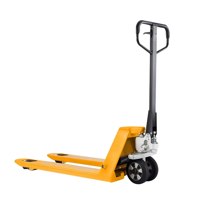 5 Ton Manual Forklift Truck With PU Wheels 5000kg Hand Pallet Handling Pallet Truck