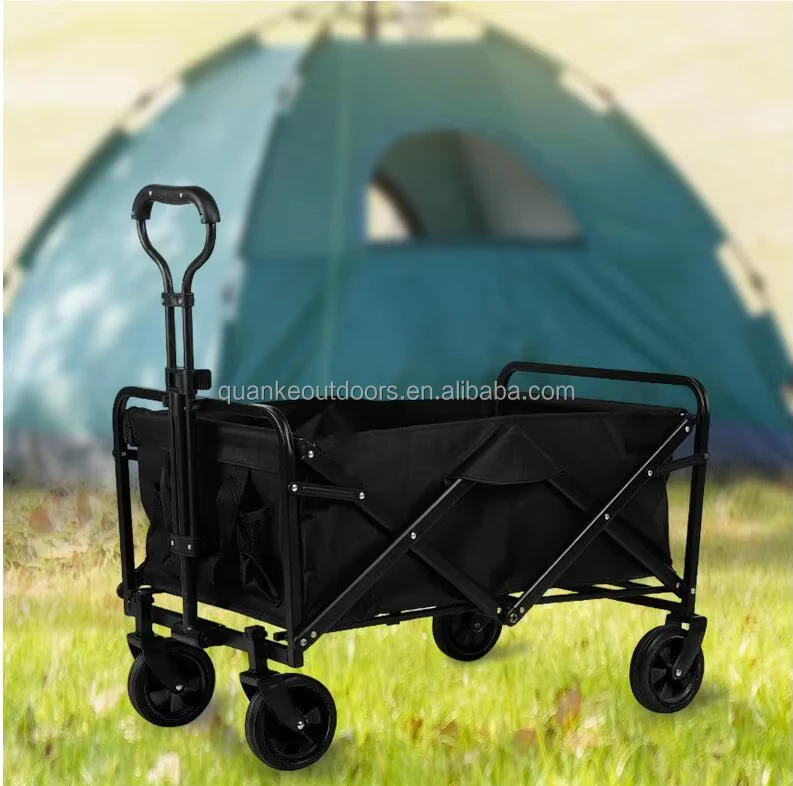 5# Wheel Heavy Duty Picnic Outdoor Folding Utility Cart Wagon Folding Car Large Capacity Camping Cart
