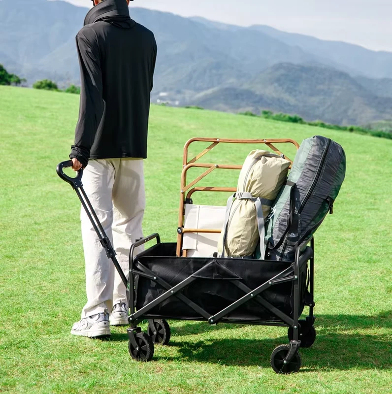 5 inch Mini PVC Wheel Wagon Trolley Cart Stainless Iron Structure for Garden Camping Direct From Factory Source
