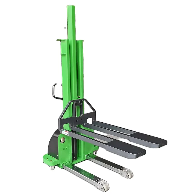 500 kg 700 kg 1 Ton Manual Forklift Optional Lithium Battery Semi Electric Full Electric Portable Forklift Self Loading Stacker