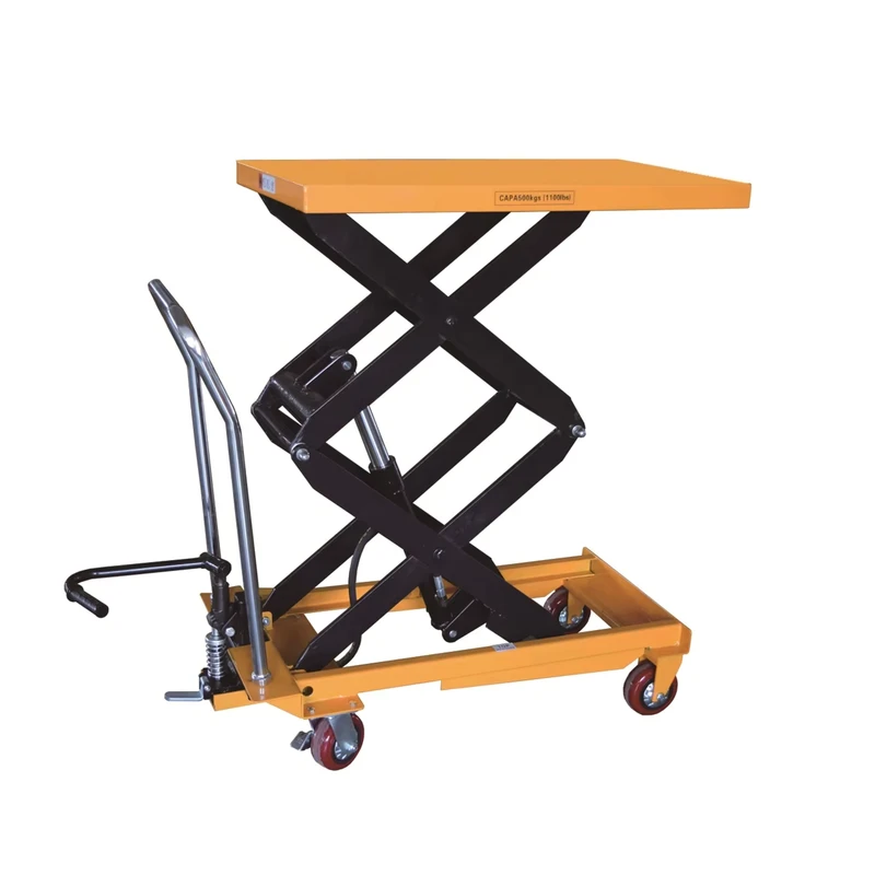500KG 1.5M Hydraulic Scissor Lift Table Lifter Goods Lift Hydraulic Trolley PTS500