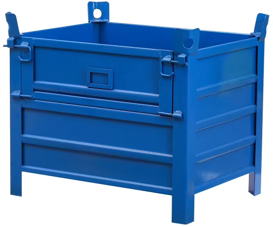 500KG Customizable Light Duty Warehouse Pallets Metal Storage Racks Storage Cages Stillage Cage Steel Metal Basket Container
