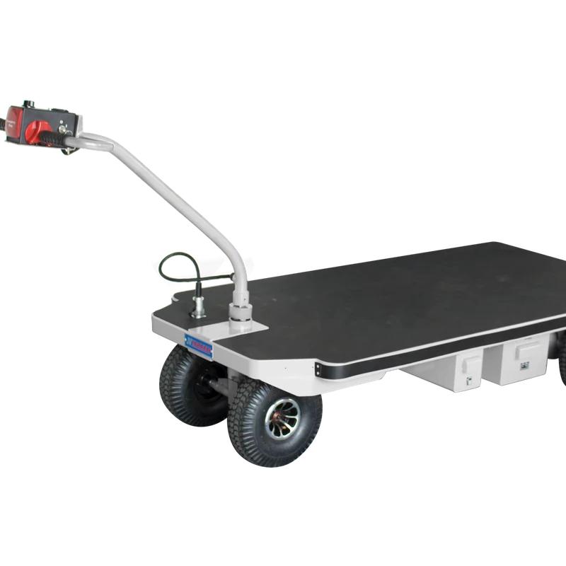 500KG Electric Platform Trolley with Smart Brake System for Construction Site & Warehouse Logistics