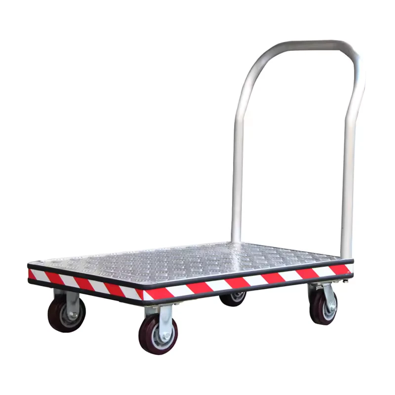 500KG Hand Platform Truck Heavy Duty Manual Platform Truck Trolley Mobile Trolley