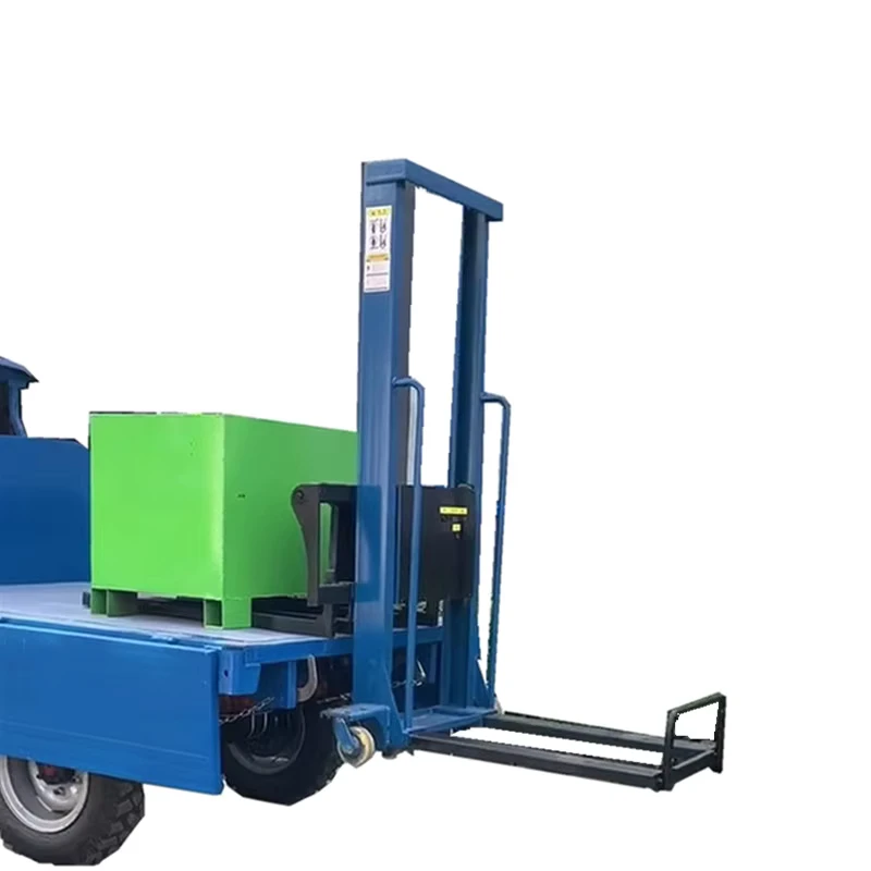 500Kg Portable Self Lifting Pallet Loader Semi Electric Pallet Stacker Lift Forklifts
