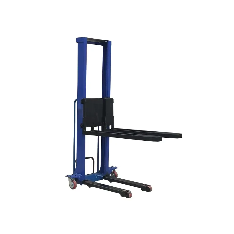500kg 1000kg Self Loading Portable Forklift 1500kg Mini Small Hand Manual Semi Electric Self Lift Stacker