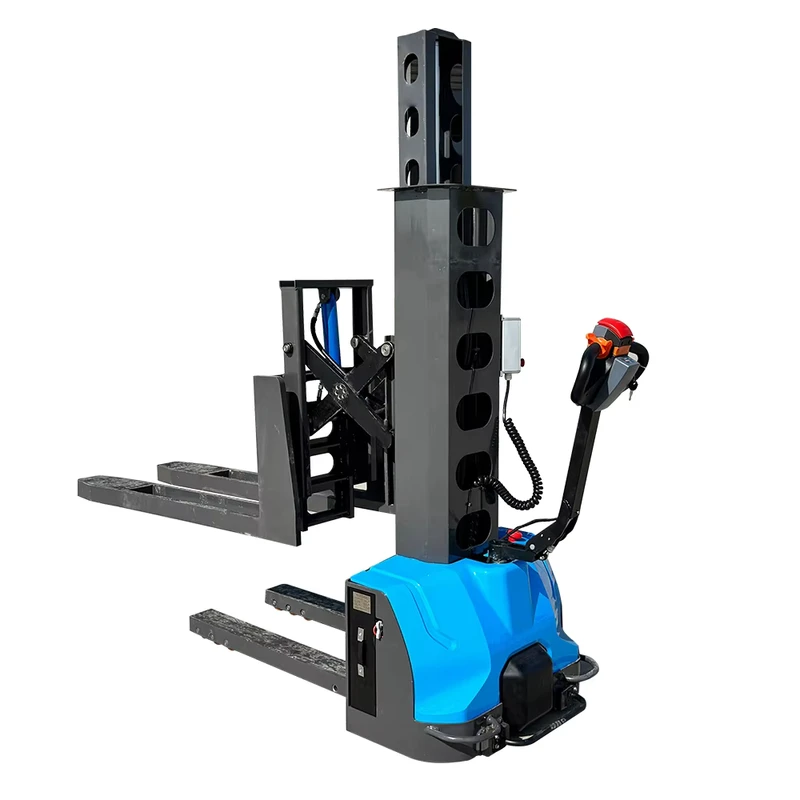 500kg 1500kg Self Lifting Pallet Loader Semi Electric Self Load Lifting Portable Stacker