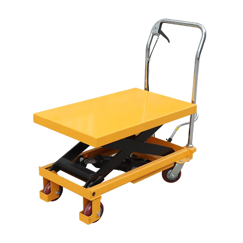 500kg Electric Scissor Lift Table Hydraulic Mobile Platform Truck for Warehouse Factory Loading and Maintenance