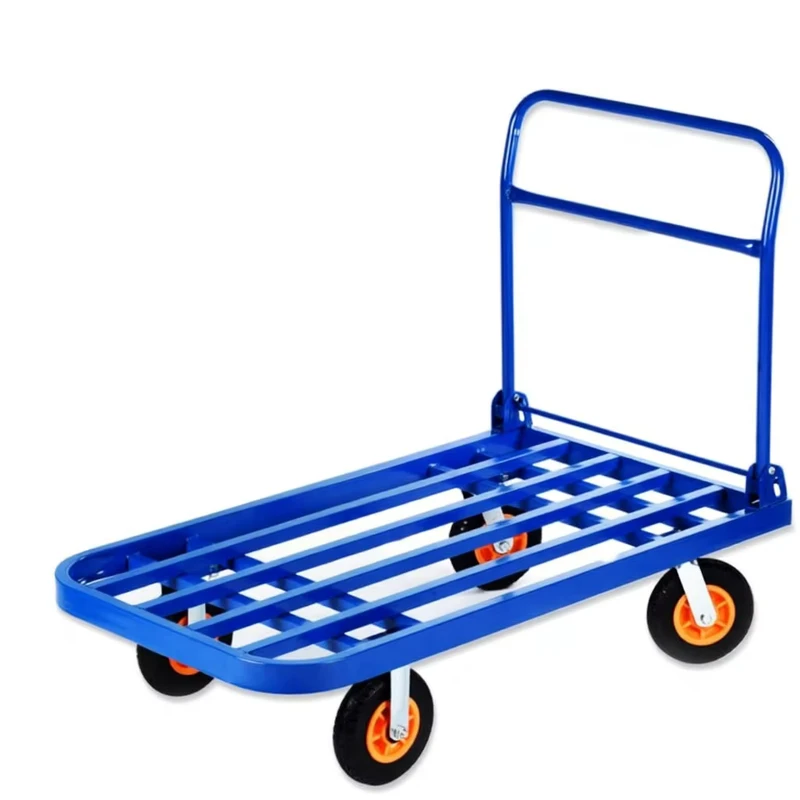 500kg Heavy Duty Platform Trolley Hand Truck Rat Cart Welding Cart Cargo Moving Tools for Warehouse Workshop or Industrial